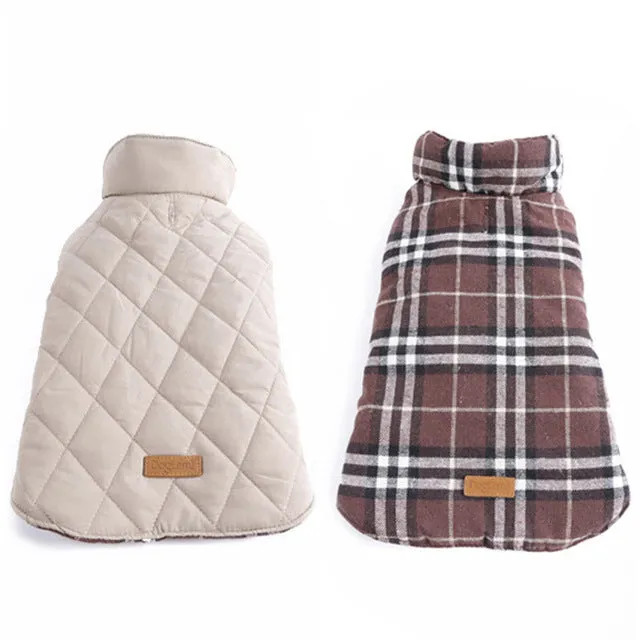 2017 Waterproof Reversible Dog Jacket Designer