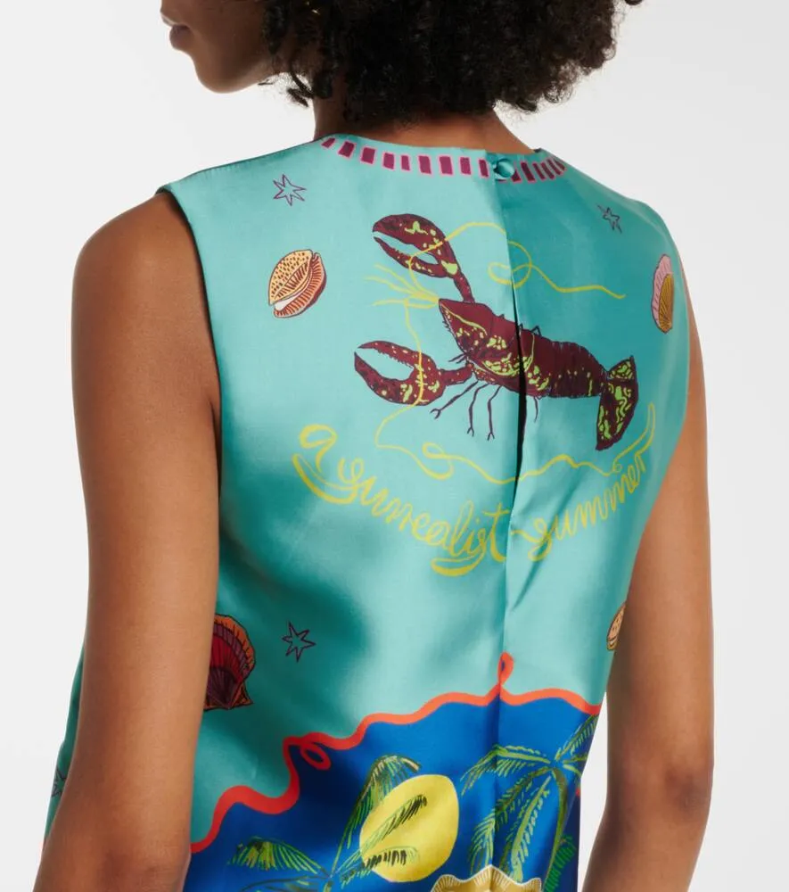 Al√É¬©mais Surrealist Summer printed minidress