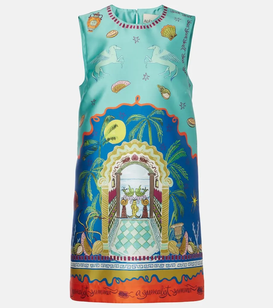 Al√É¬©mais Surrealist Summer printed minidress