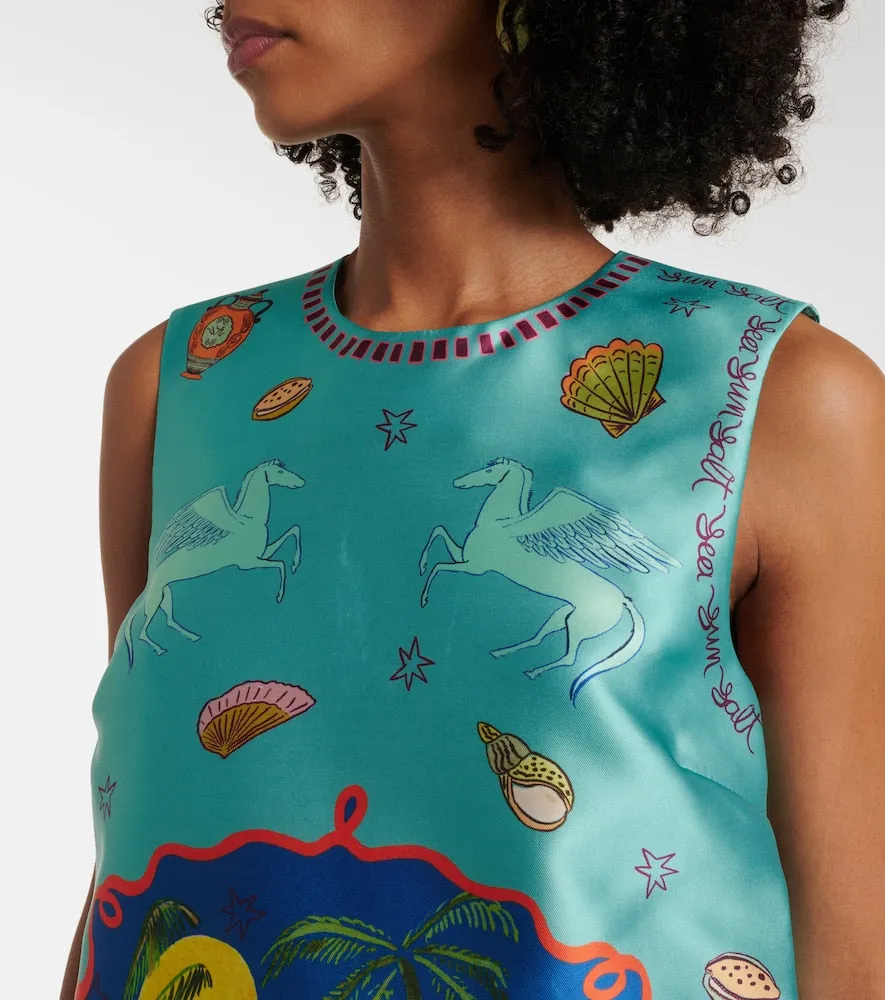 Al√É¬©mais Surrealist Summer printed minidress