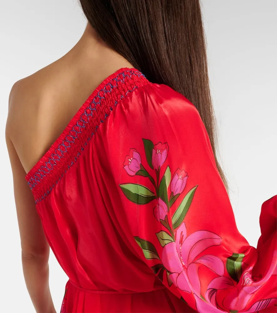 Farm Rio Summer Foliage midi dress