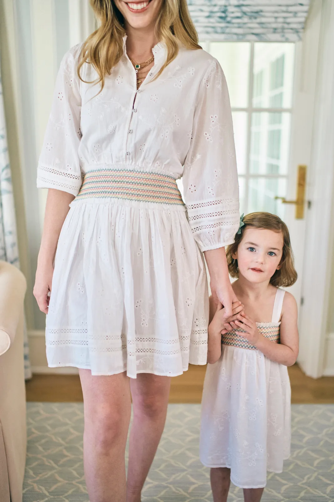 Gracie Dress in White Alyssum