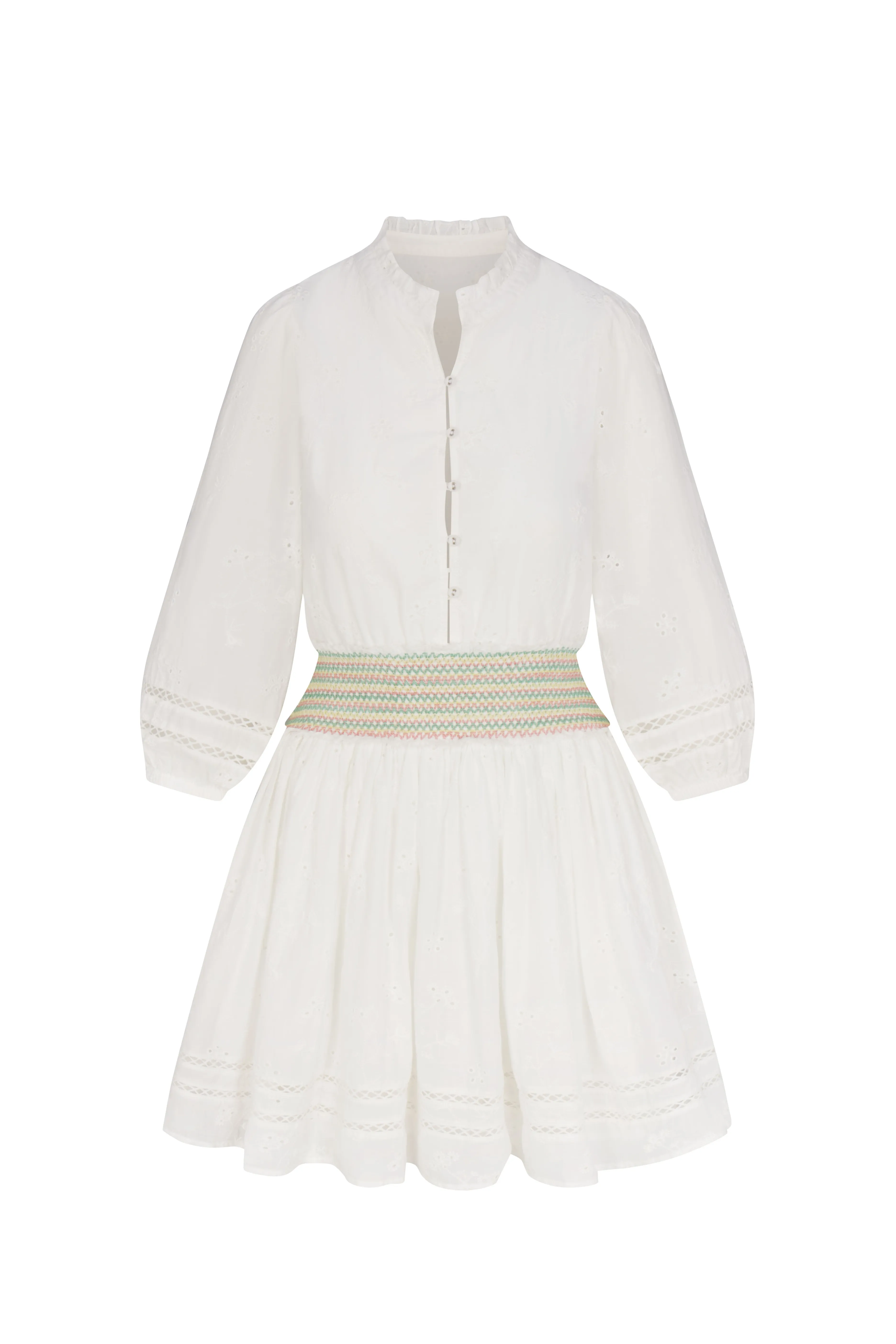 Gracie Dress in White Alyssum