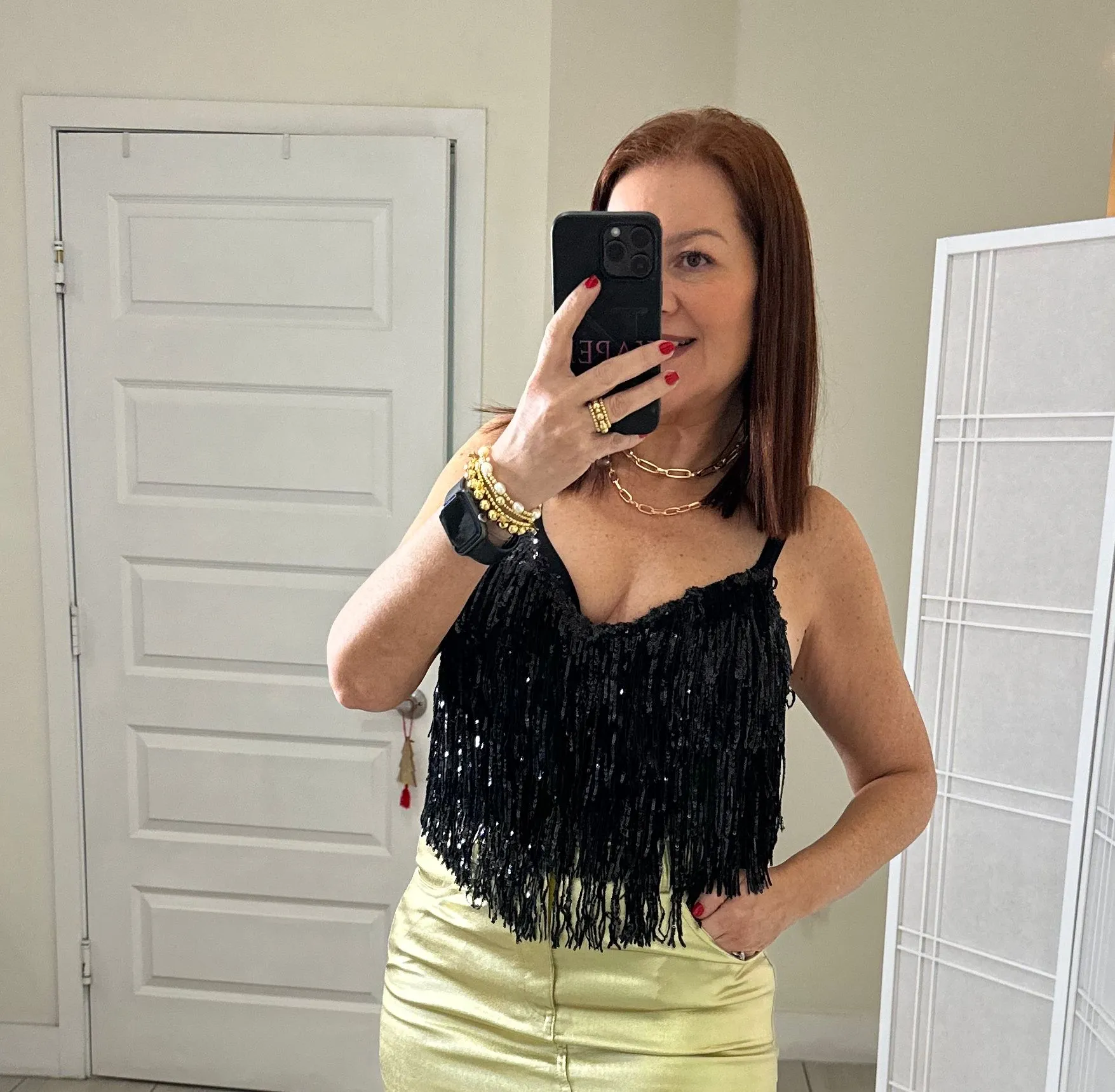 Leticia Sequin Top