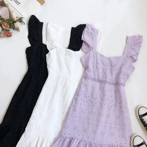 Mykonos Eyelet Dress