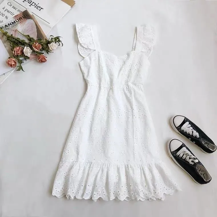 Mykonos Eyelet Dress