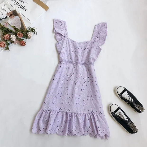Mykonos Eyelet Dress