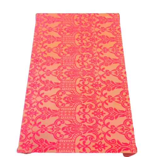 Neon Green Almafi Geometric Burnout Stretch Velvet Fabric