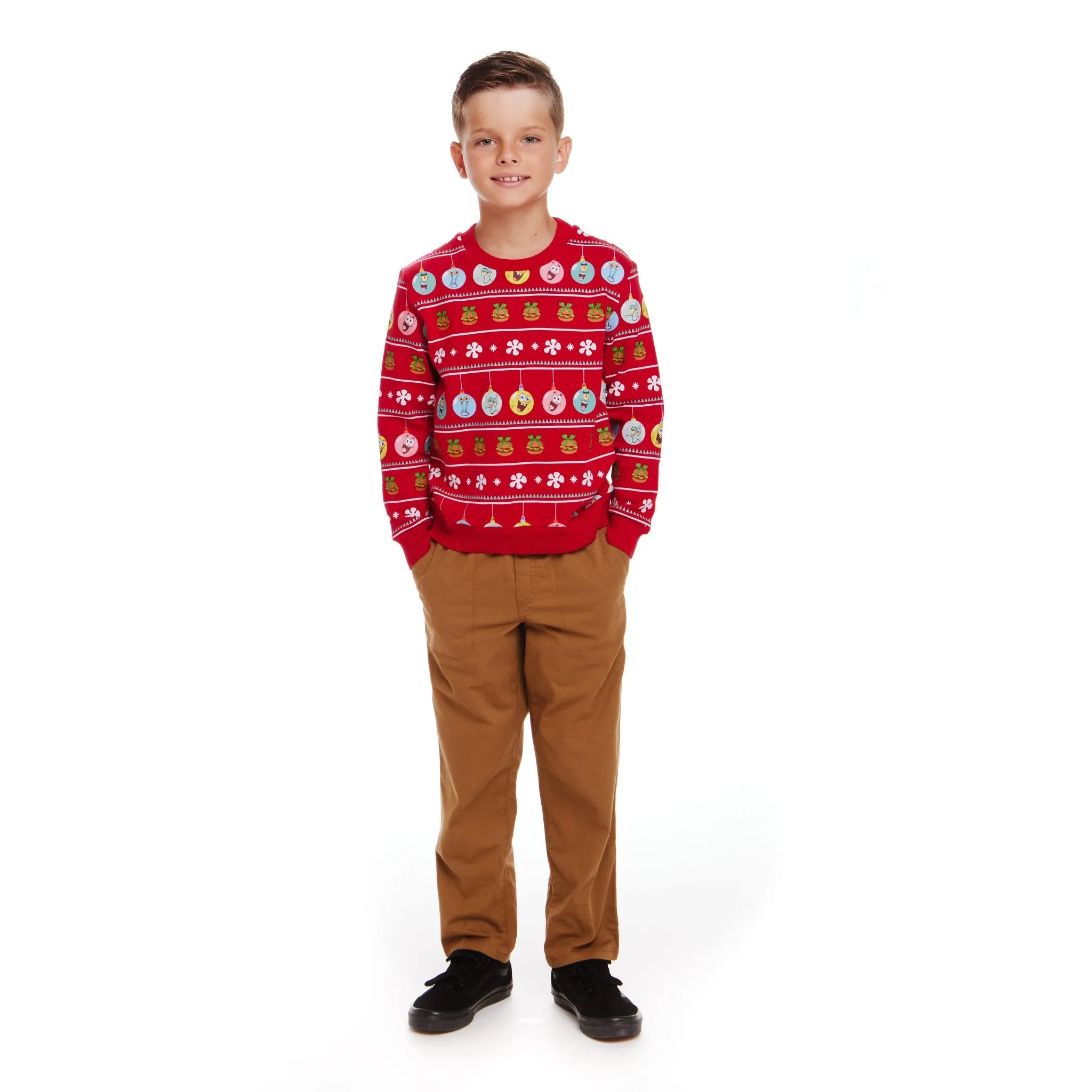 SpongeBob SquarePants™ x Andy & Evan® | Kids (2-7) Ornaments Jacquard Sweater