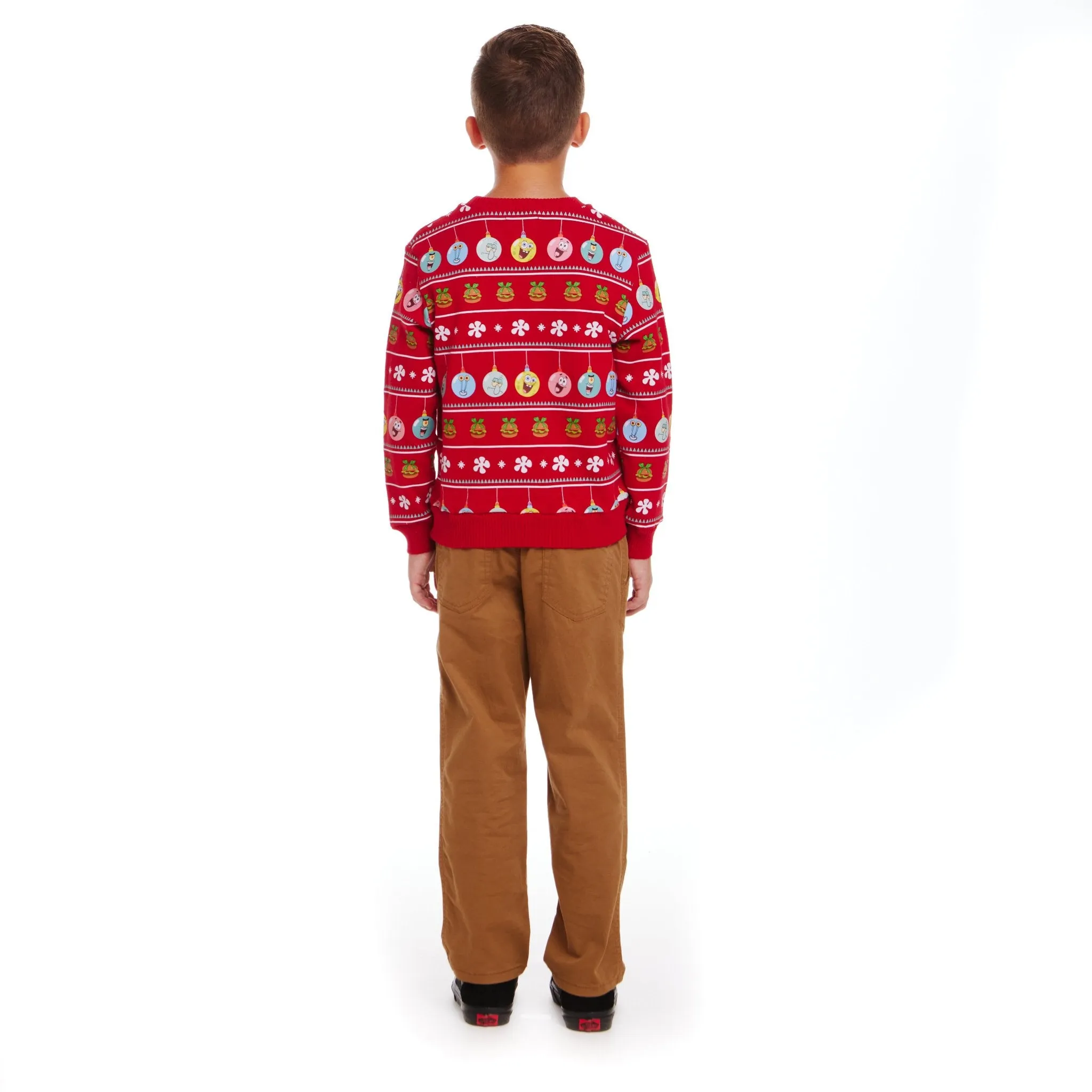 SpongeBob SquarePants™ x Andy & Evan® | Kids (2-7) Ornaments Jacquard Sweater