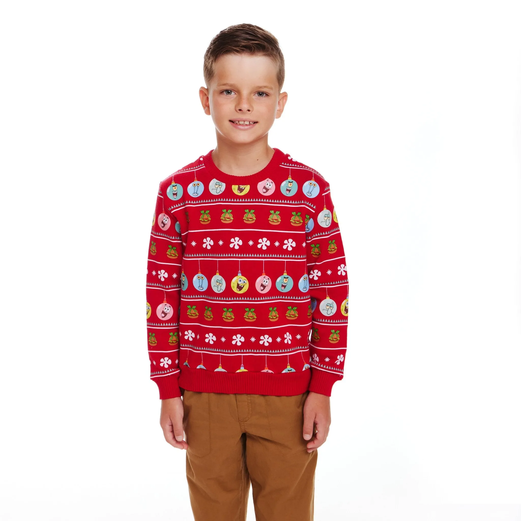 SpongeBob SquarePants™ x Andy & Evan® | Kids (2-7) Ornaments Jacquard Sweater