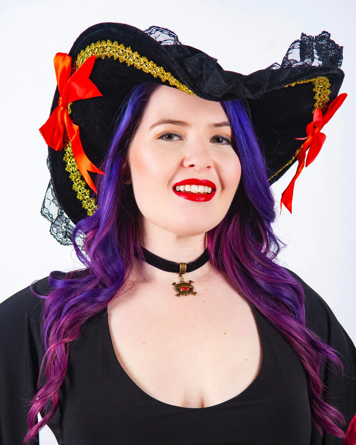 Velvet One Piece Pirate Choker Necklace