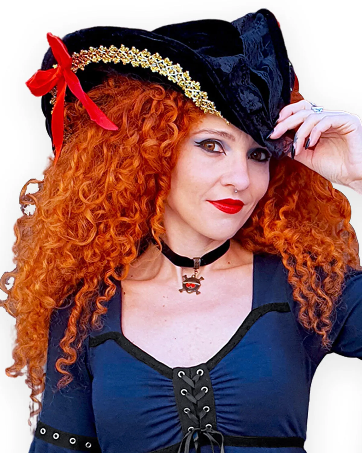 Velvet One Piece Pirate Choker Necklace